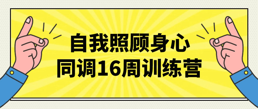 自我照顾身心同调16周训练营-9527资源导航